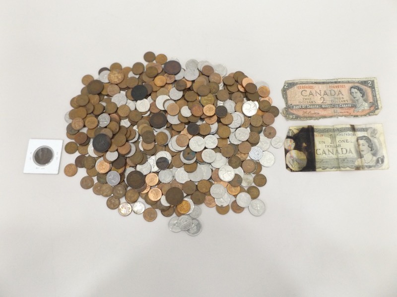 Large Lot of OLD etc. Canadian Coins etc.