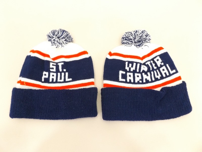 2 NOS St. Paul Winter Carnival Stocking Caps