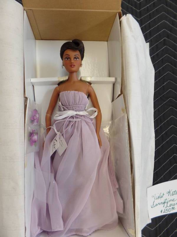 lot 327 image: MEL ODOMS VIOLET DOLL WITH COSTUME