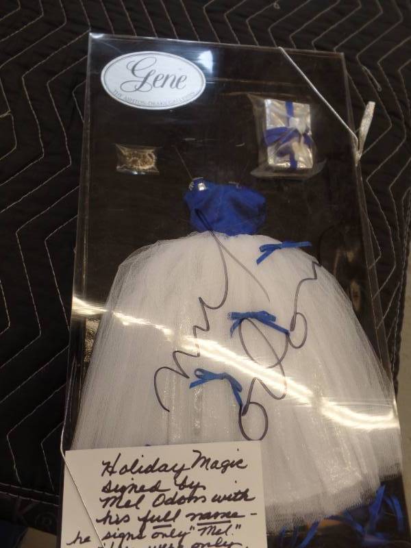 lot 344 image: MEL ODOM AUTOGRAPHWED COSTUME BOX WITH COSTUME
