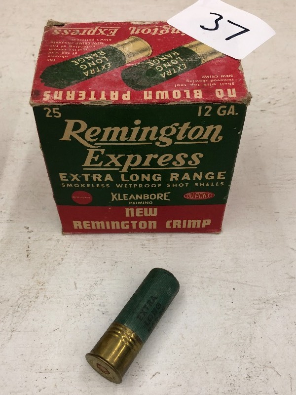 lot 37 image: Full Box Of Vintage Remington Expre...