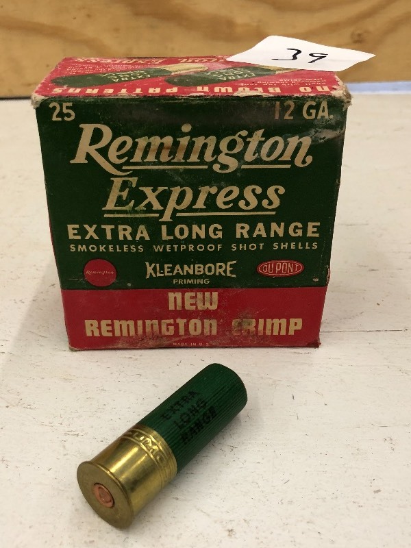 lot 39 image: Full Box Of Vintage Remington Expre...