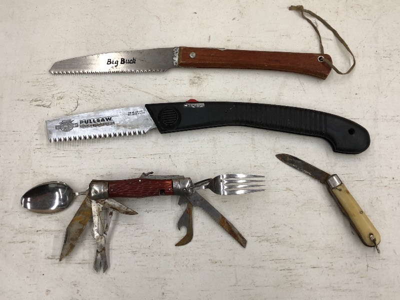lot 47 image: Lot Of (2) Folding Tree Limb Saws,...