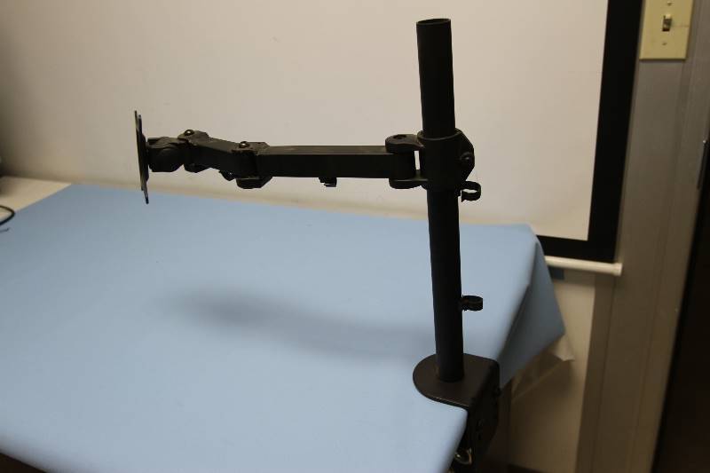lot 129 image: Table-Mounted ComputerVideo Monitor Articulating & Positionable Stand