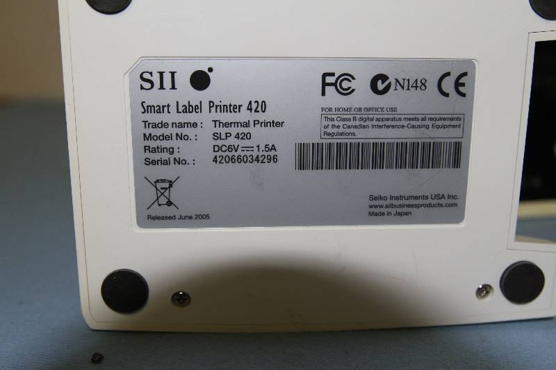 lot 148 image: Lot of Nine (9) Seiko Smart Label Thermal Printers (Model 420)