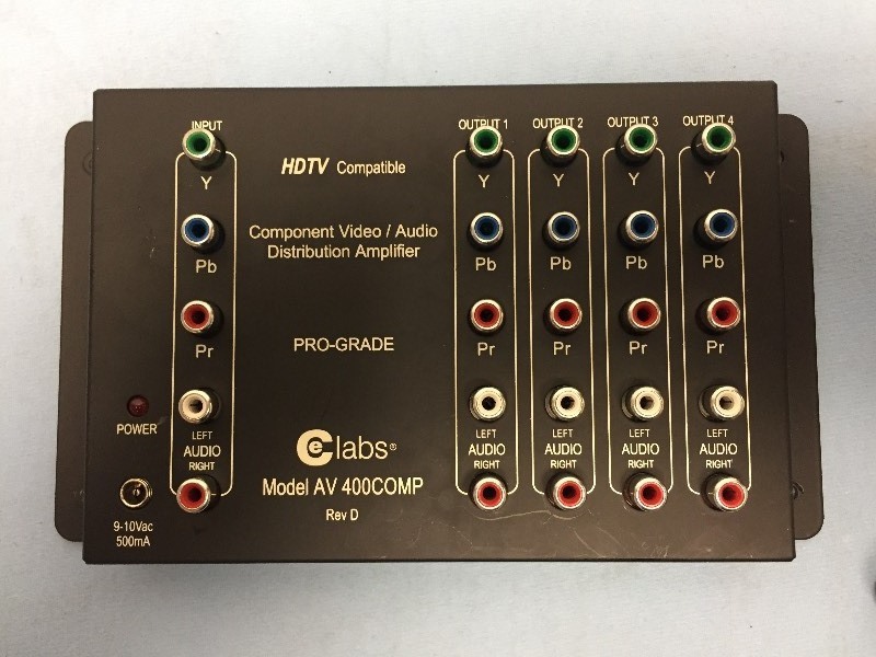 lot 174 image: CE Labs HDTV Pro-Grade Stereo Audio & Video Distribution Amplifier