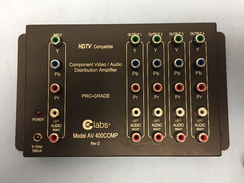 lot 190 image: CE Labs HDTV Pro-Grade Stereo Audio & Video Distribution Amplifier