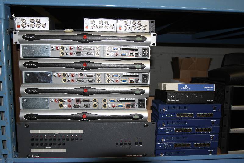 lot 179 image: Huge Lot (Entire 8 Shelf) of Miscellaneous Audio, Video, Computer, Conferencing, Networking & More