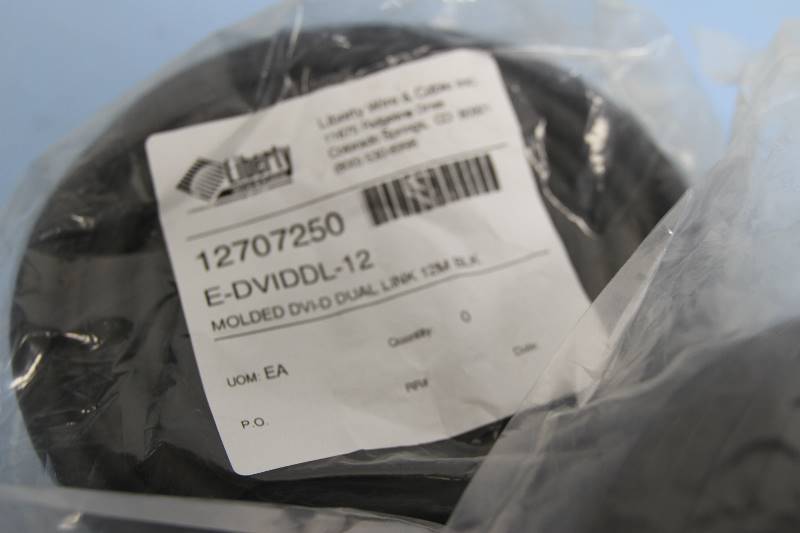 lot 154 image: Two NEW Liberty Pro-Grade DVI Cables (12 Meters  35 Feet) Long