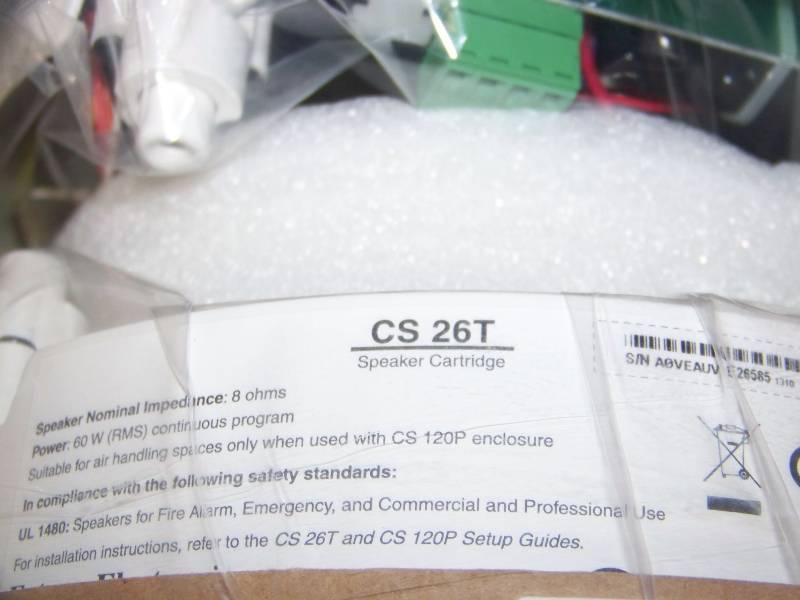 lot 56 image: (2) Extron Electronics, CS 26T, In-Ceiling Speakers - NEW IN ORIGINAL BOX