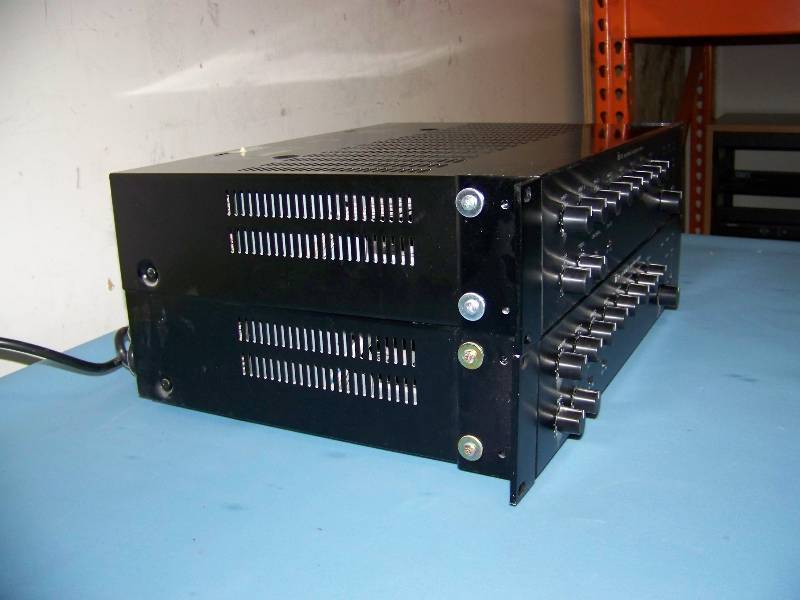 lot 52 image: (2) TOA, 900 Series II, 8 Channel Mixers  Power Amplifiers  Amps