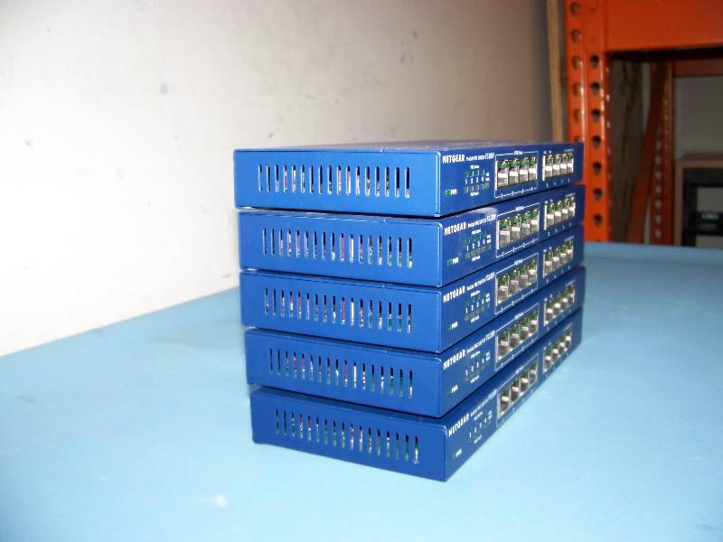 lot 61 image: (5) NetGear, ProSafe, 8-Port, Fast Ethernet Switches