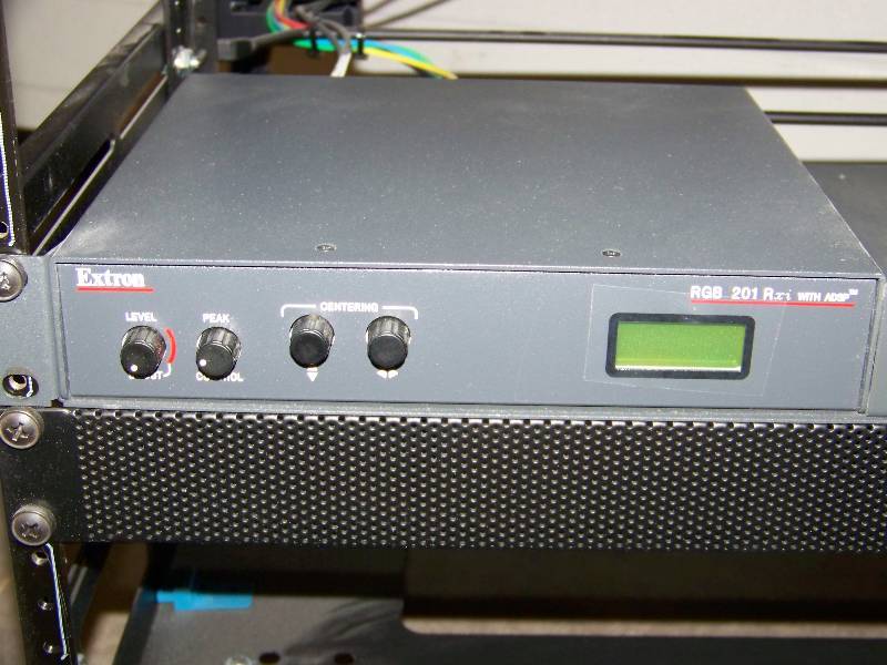 lot 85 image: Middle Atlantic, Slim-5-Series, Audio  Video (AV), Equipment  Component Rack on Castors with various Components and Shelves included