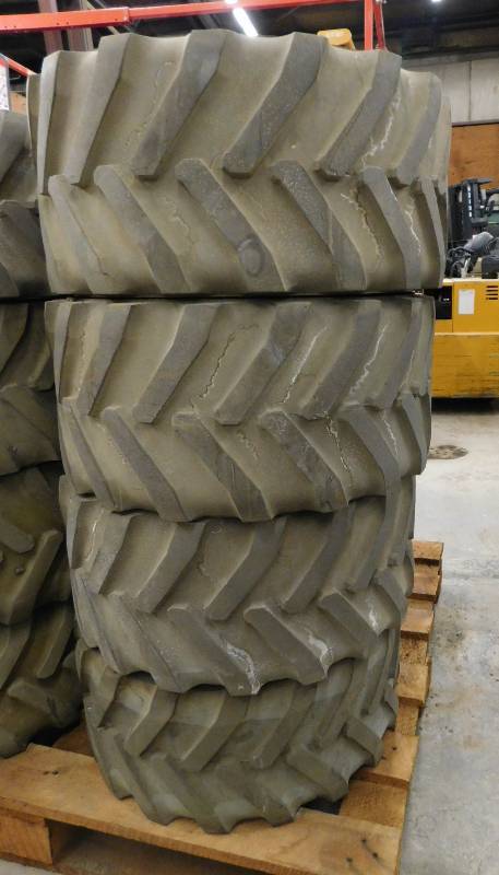 lot 45 image: Four Non Marking Lugged Tires #2