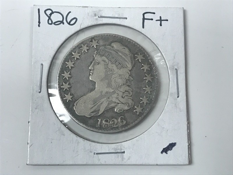 lot 4 image: 1826 Liberty Silver Half Dollar ...