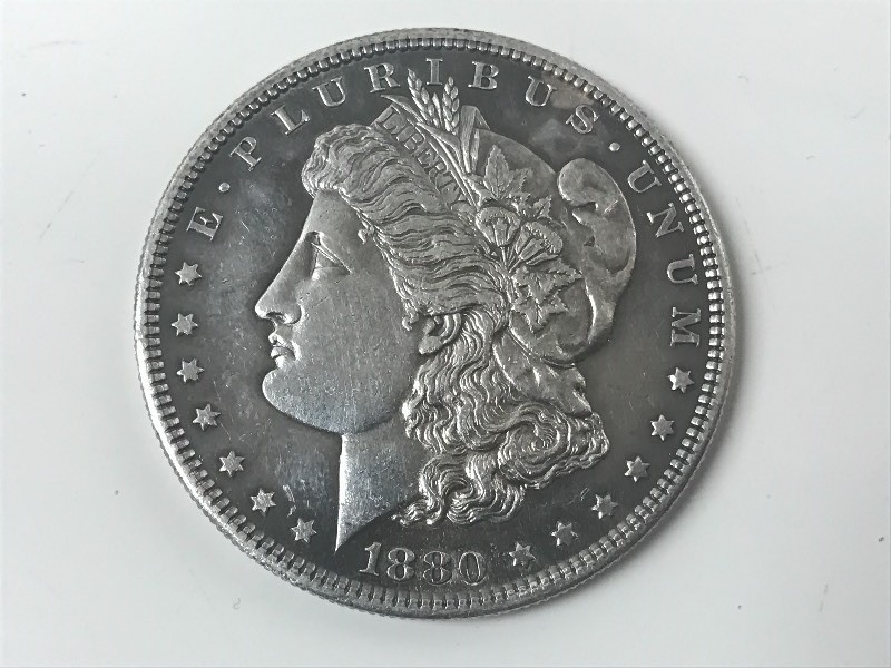 lot 14 image: 1880-S Morgan Silver Dollar ...
