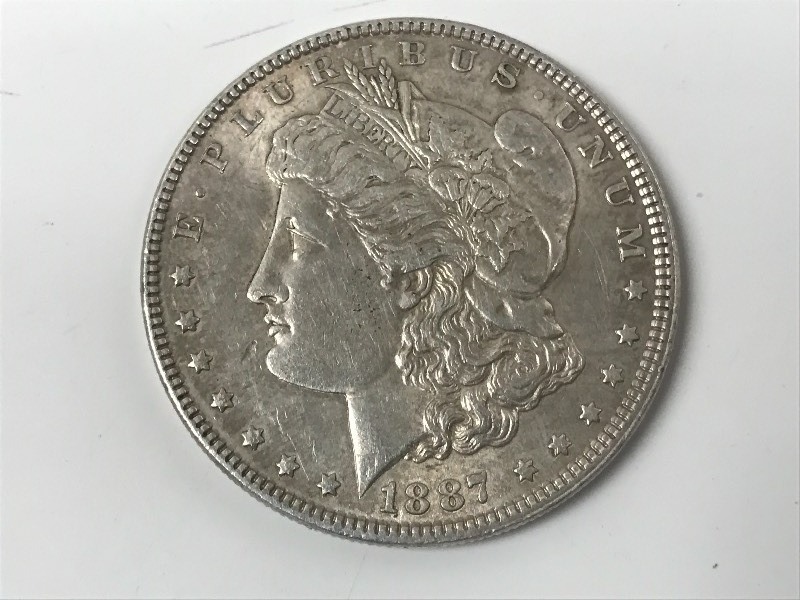 lot 26 image: 1887 Morgan Silver Dollar ...