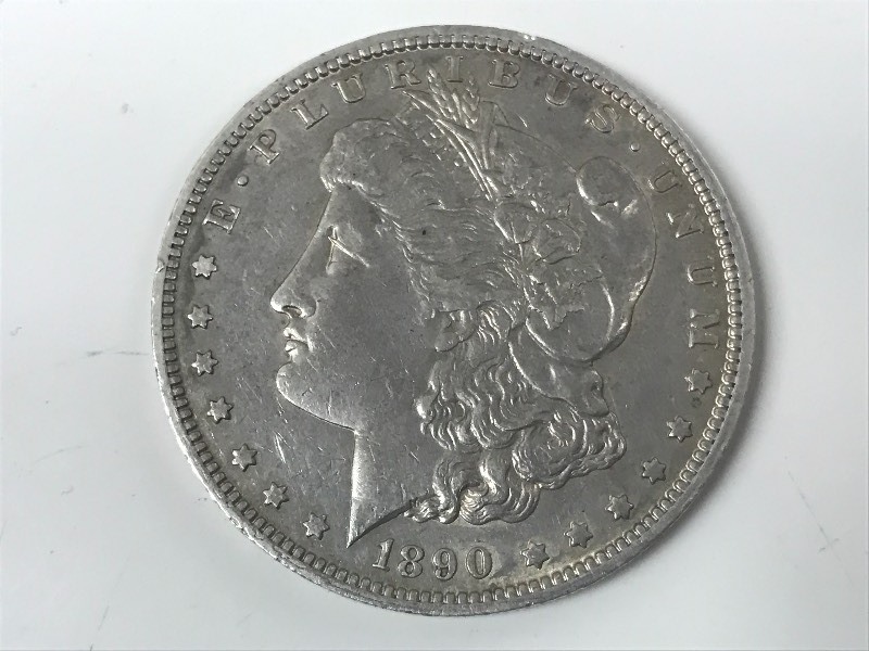 lot 32 image: 1890-O Morgan Silver Dollar ...