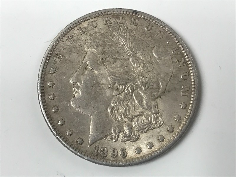 lot 36 image: 1896 Morgan Silver Dollar ...