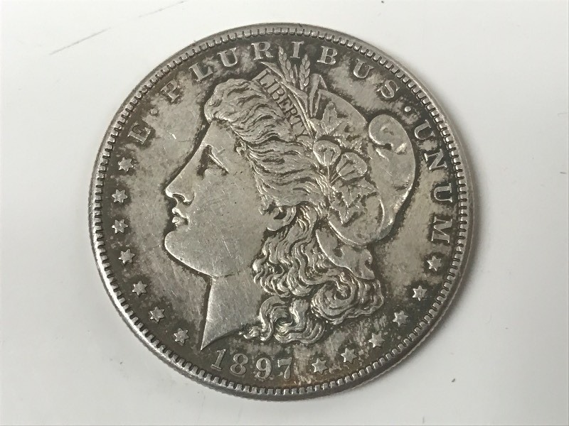 lot 37 image: 1897-S Morgan Silver Dollar ...