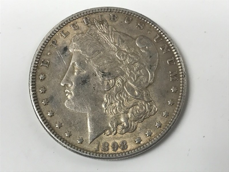 lot 38 image: 1898 Morgan Silver Dollar ...