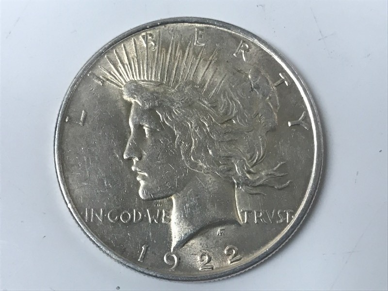 lot 47 image: 1922 Peace Silver Dollar ...