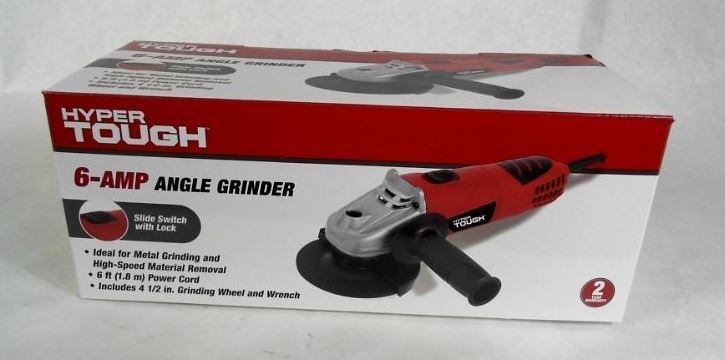 lot 39 image: Hyper Tough 6-Amp Angle Grinder AQ15003G
