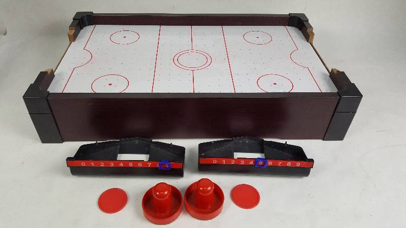 lot 81 image: Tabletop Air Hockey Game Set