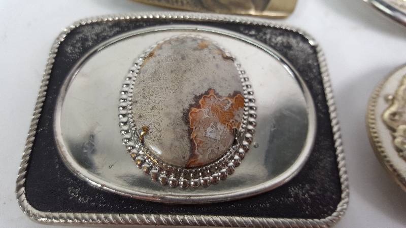 lot 95 image: Lot of 6 - Belt Buckles