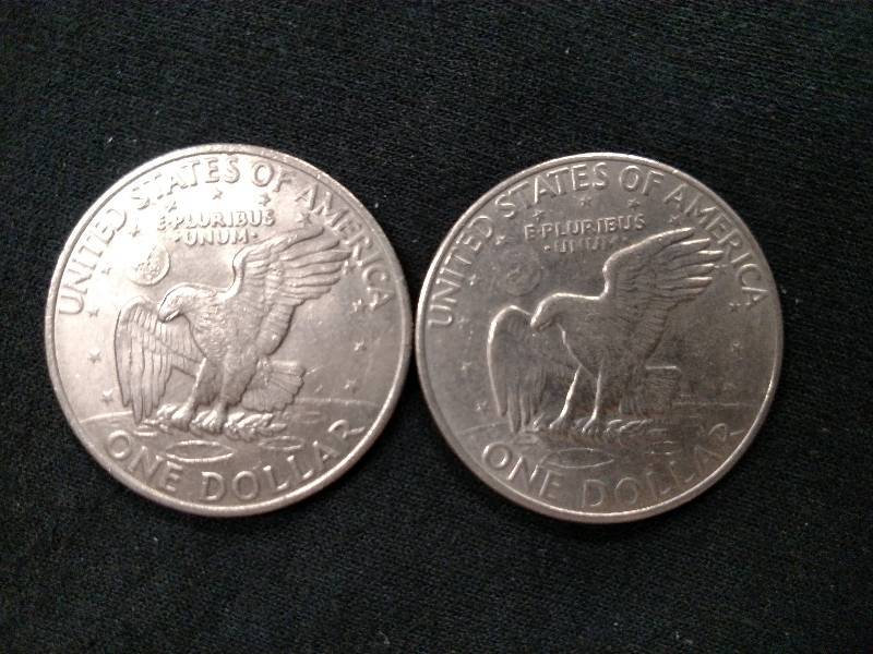 1971 D & 1972 D Eisenhower Dollars...