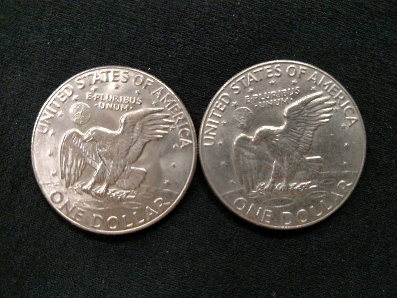 1974 D & 1977 D Eisenhower Dollars...