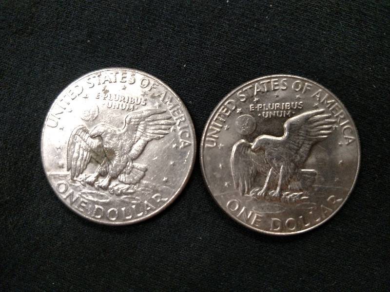 1977 D & 1978 D Eisenhower Dollars...