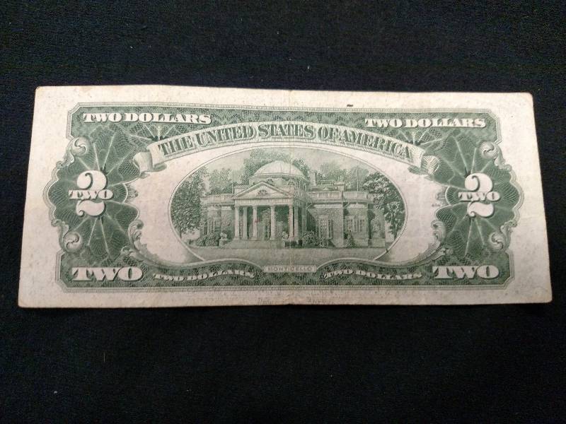 1953 A Red Seal Two Dollar Note...