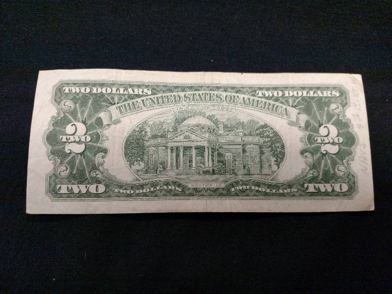 1963 Red Seal Two Dollar Note...