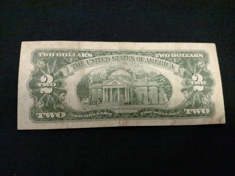 1963 Red Seal Two Dollar Note...
