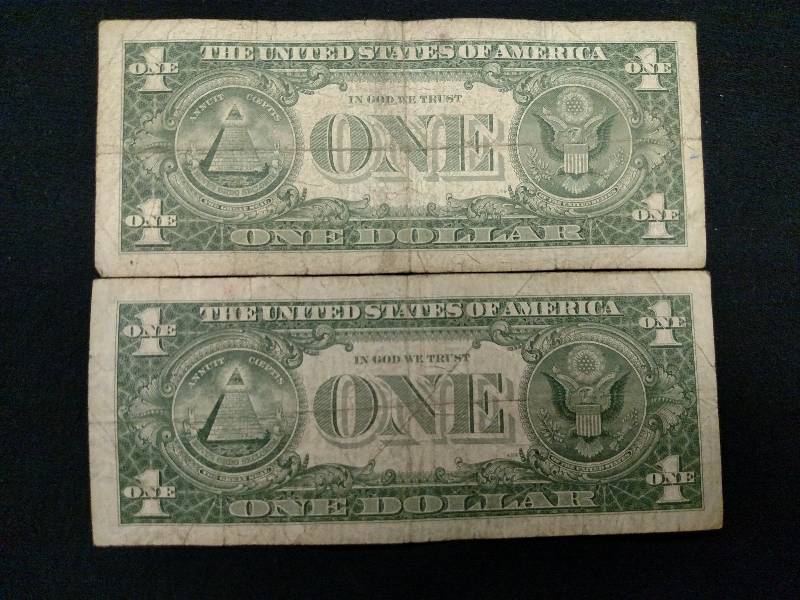 1957 & 1957 B Silver Certificate On...