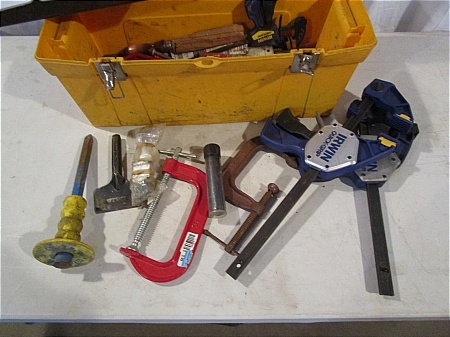 lot 36 image: Tool Box with Assortment of Tools