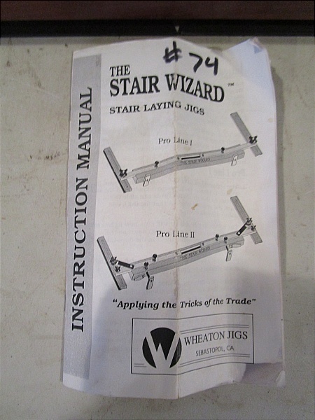 lot 74 image: Wheaton Jigs - The Star Wizard