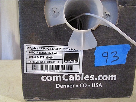 lot 93 image: 22 Gauge Cable