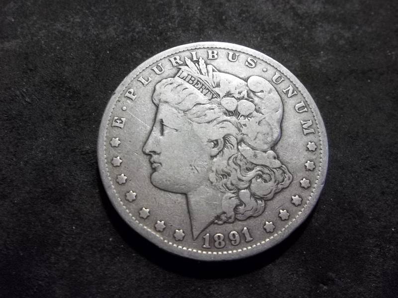 1891 CC Morgan Silver Dollar