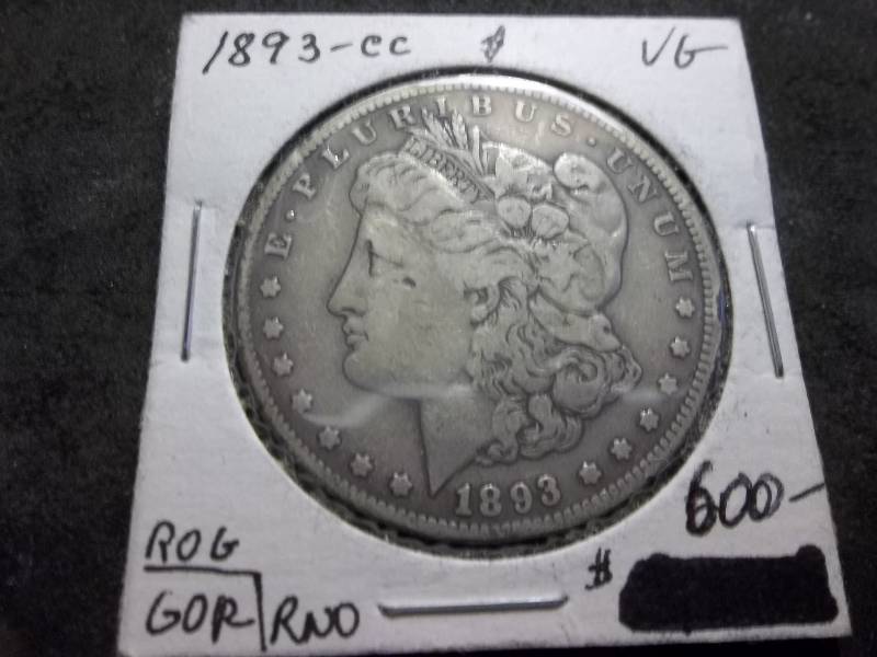 1893 CC Morgan Silver Dollar