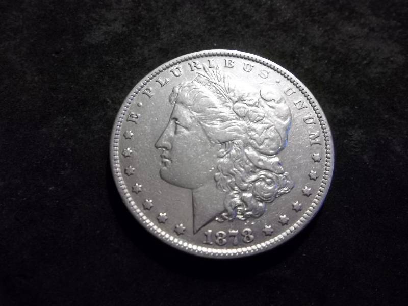 1878  Morgan Silver Dollar With 7 Over 8 Tail Feathers