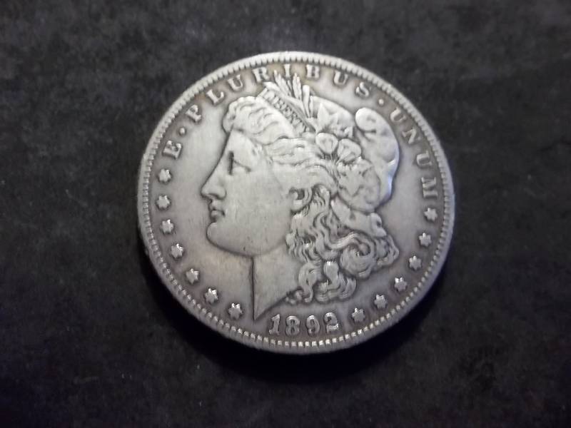 1892 S Morgan Silver Dollar