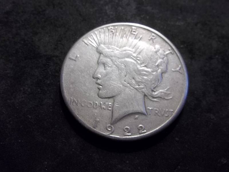 1922 S  Silver Peace Dollar