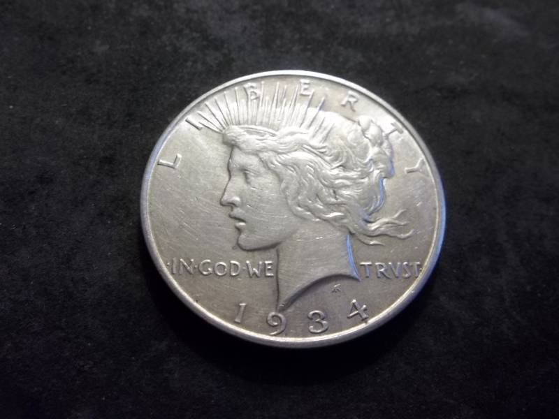 1934 D Silver Peace Dollar