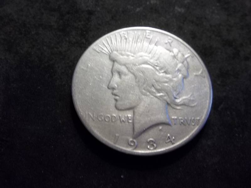 1934 S Peace Silver Dollar