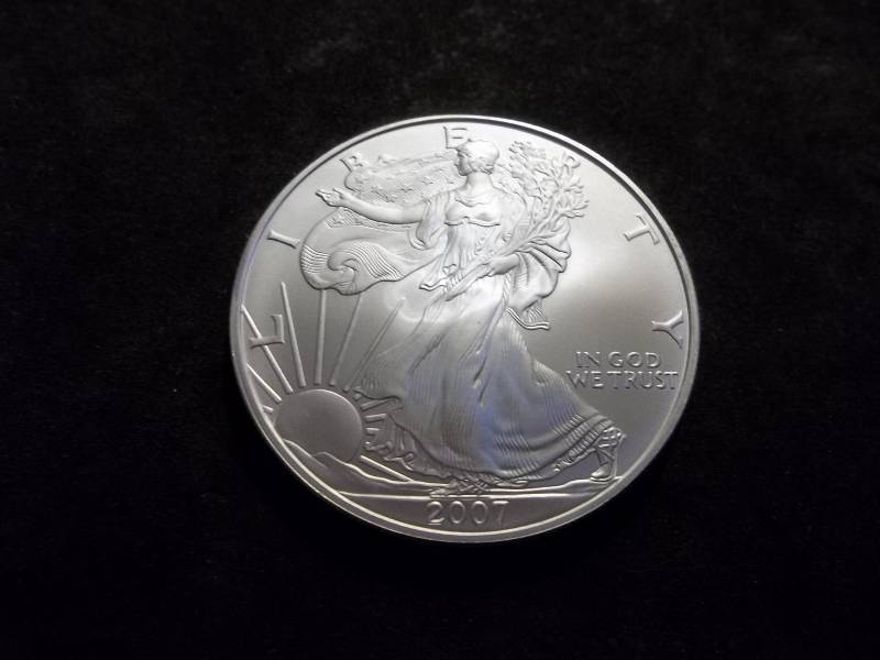 2007 US Silver Eagle One Dollar Round One Oz. .999 Fine Uncirculated