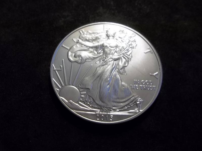 2015 US Silver Eagle One Dollar Round One Oz. .999 Fine Uncirculated
