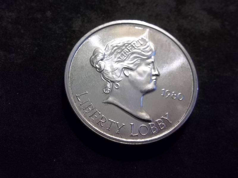 1980 Liberty Lobby  Silver Eagle One Oz. Round .999 Fine Bullion