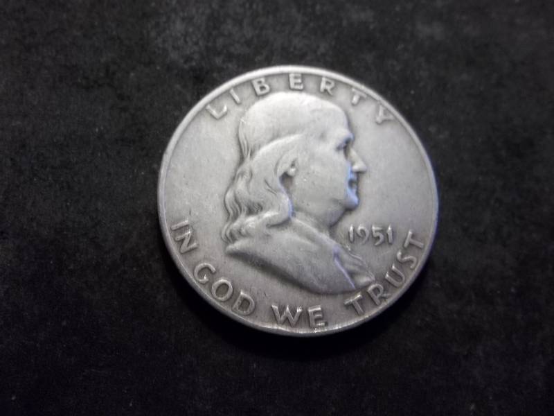 1951 D Franklin Half Dollar